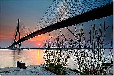 Can Tho Bridge at Sunset Ngoc Minh Photo